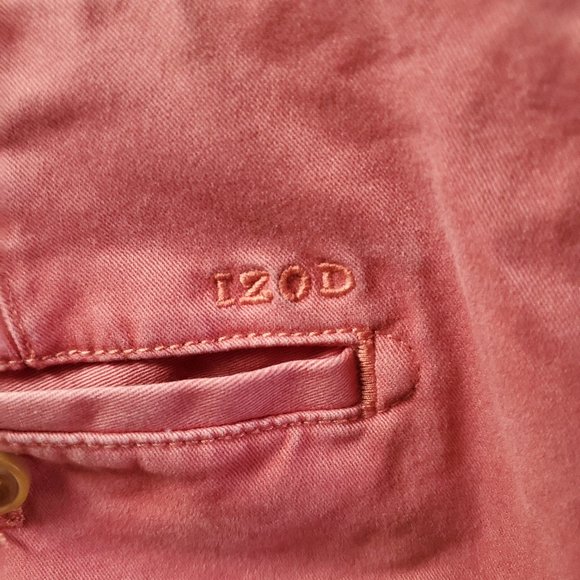 Izod Saltwater red slacks 36x32 NWOT - Picture 3 of 3